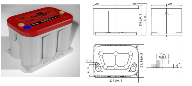 双登高功率UPS电池（绕卷式）